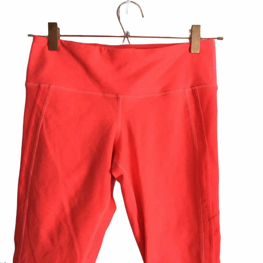 ALO YOGA Helena Capri Legging Neon Volcano Sz Small